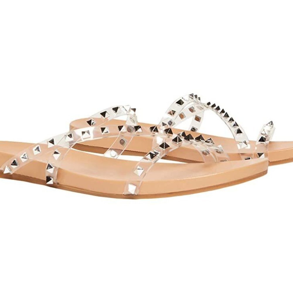 Madden girl Candy Studded Strappy Footbed Sandals 8.5M